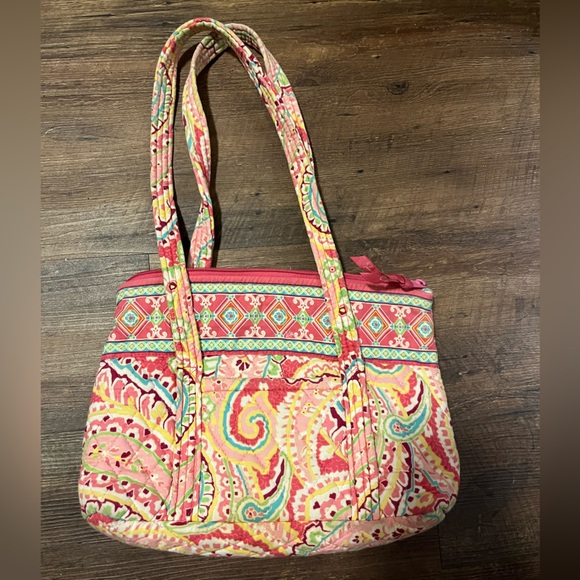 Vera Bradley Handbags - Vera Bradley Vibrant Floral Patterned Shoulder Purse Bag